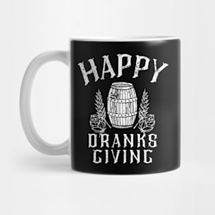 Funny Drinking Happy Dranksgiving Joke Mug